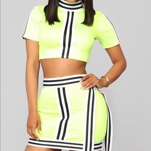 A neon two piece set
